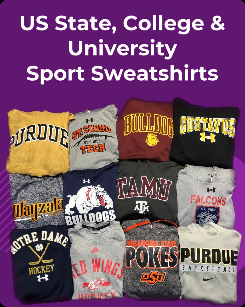American States College and University Sports Sweatshirts