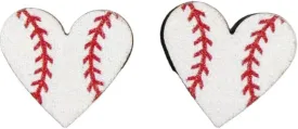 Ball Sports Accessories Heart Shaped Sports Baseball Studs Rugby Football Volleyball Basketball Earrings Studs Fashion Cute for Women Jewelry