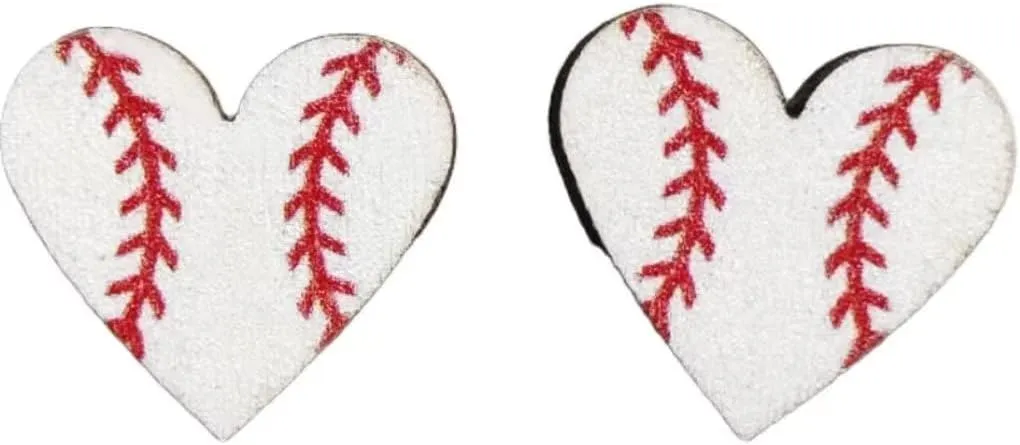 Ball Sports Accessories Heart Shaped Sports Baseball Studs Rugby Football Volleyball Basketball Earrings Studs Fashion Cute for Women Jewelry