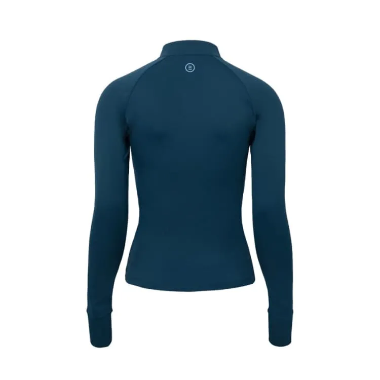 Barrel Women Resort Zip-Up Rashguard-BLUE