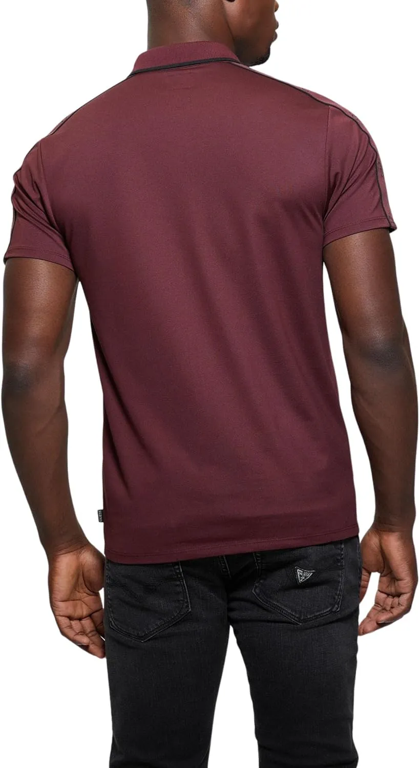 GUESS Men's Eco Quattro G Tape Polo