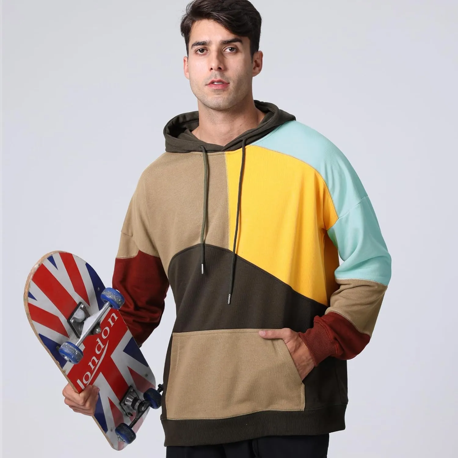 Hoodies for Men & Woman Pullover, Mens Fashion Hip-Hop Hooded Sweatshirt Casual Long Sleeve