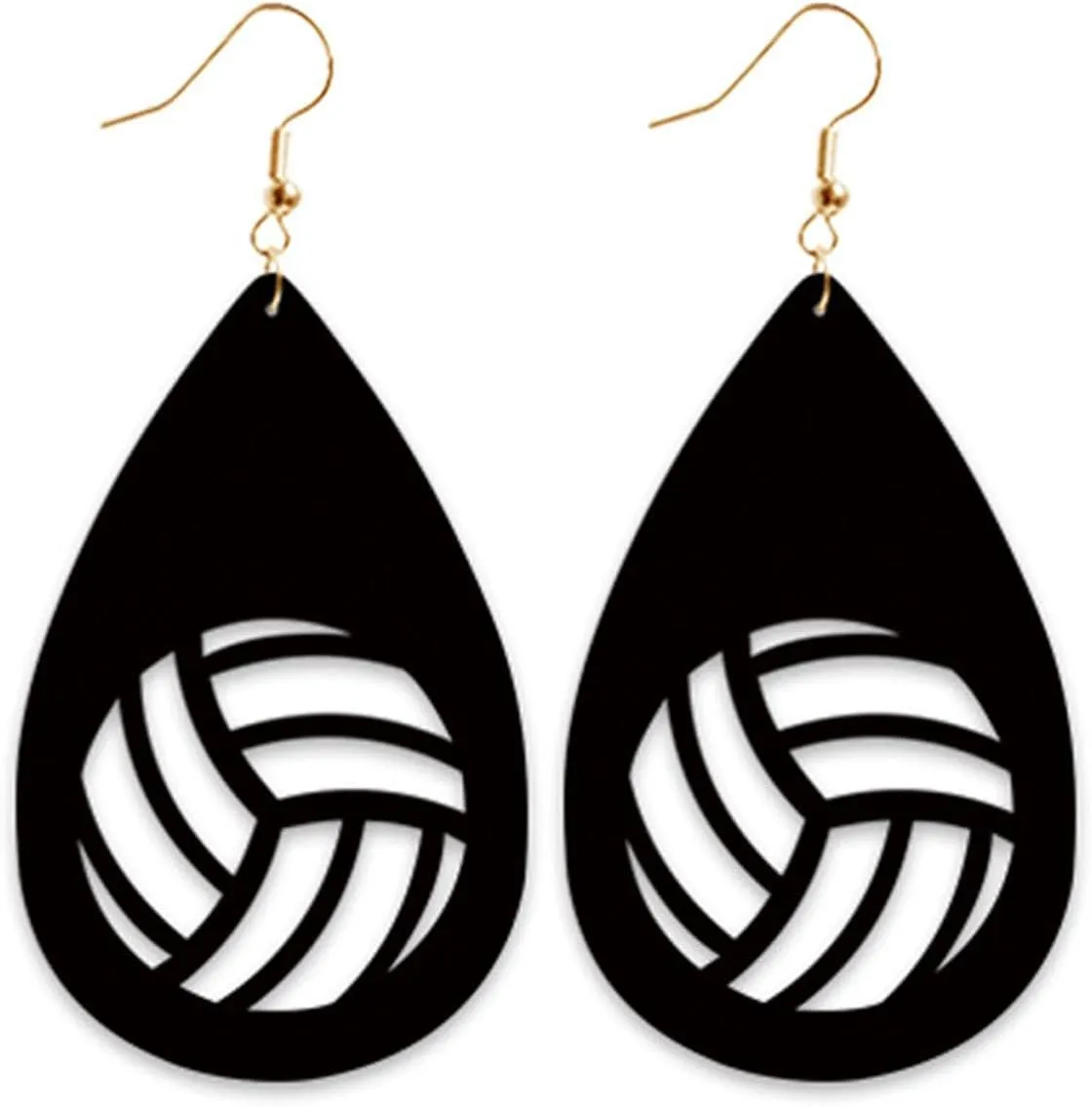 Leather Sports Ball Earring Football Baseball Basketball Rugby Dangle Drop Earring for Women Sports Lover Jewelry