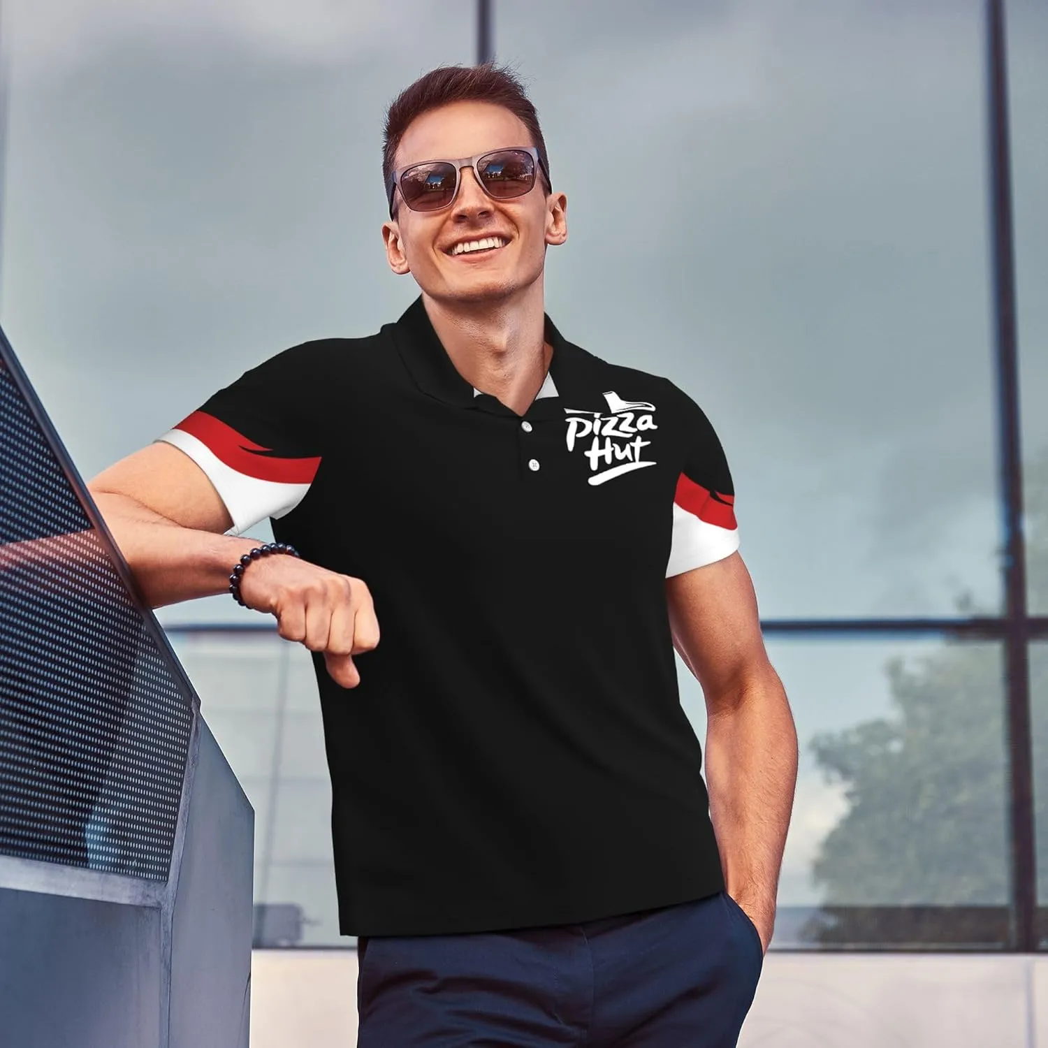 Mens Polo T-Shirt Short Sleeve Crew Neck T Shirts for Men Work Uniform Funny Clothes