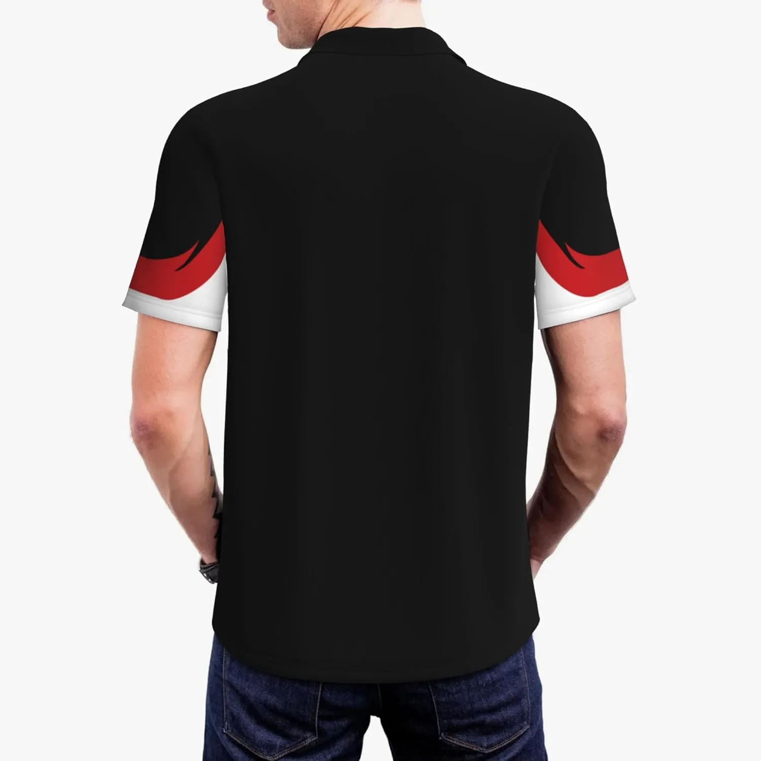 Mens Polo T-Shirt Short Sleeve Crew Neck T Shirts for Men Work Uniform Funny Clothes