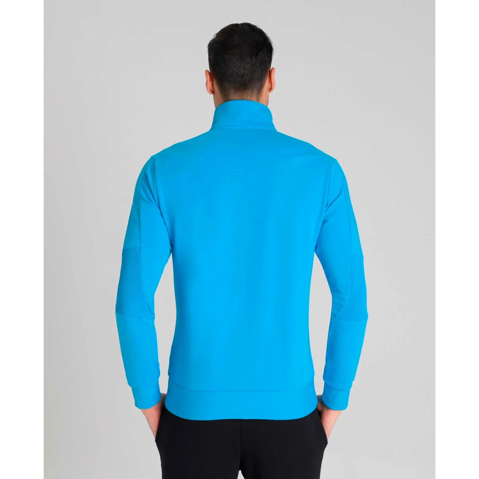 MEN'S RIB INSERT FULL ZIP JACKET