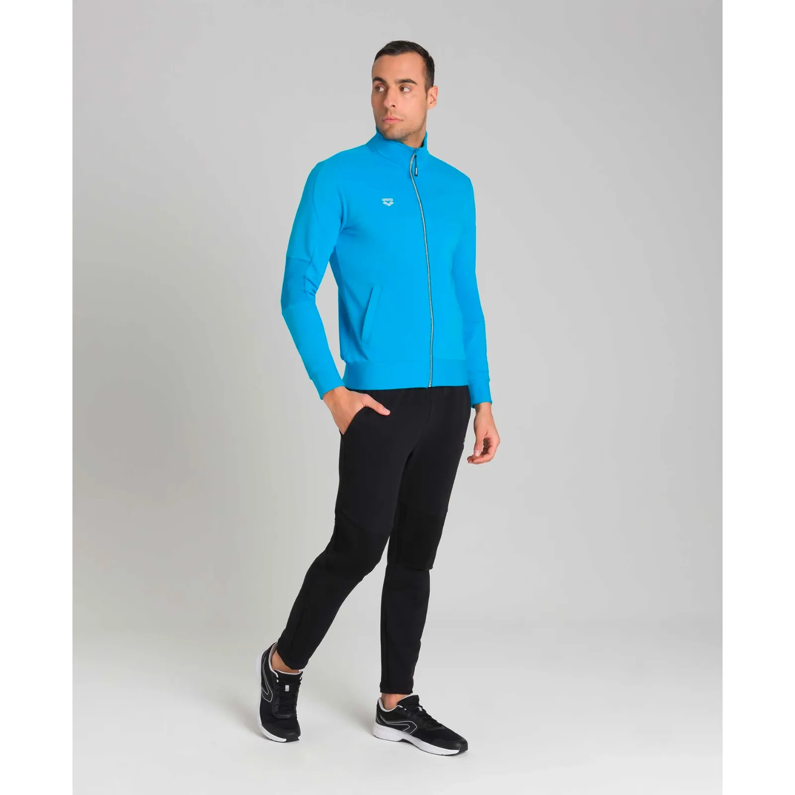 MEN'S RIB INSERT FULL ZIP JACKET