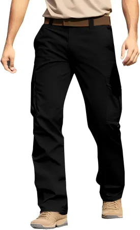 Mens Tactical Work Cargo Pants Stretch Ripstop Waterproof Pants Quick Dry Comfortable Utility Outdoor Apparel