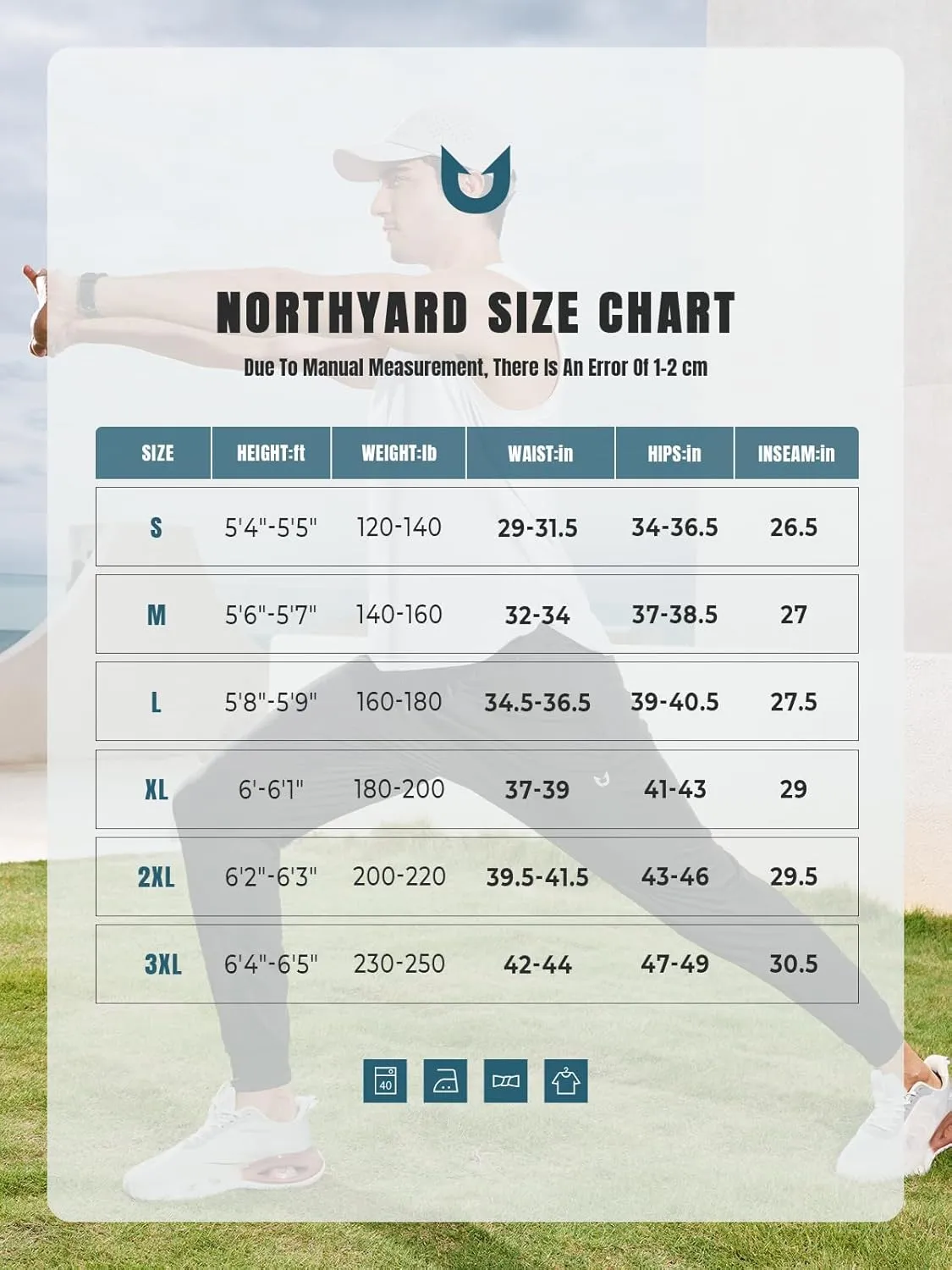 NORTHYARD Men's Joggers Pants with Zipper Pockets Lightweight Sweatpants Athletic Running Workout Track Pants for Men
