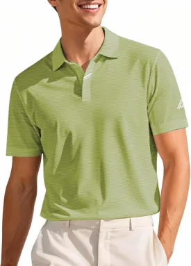 Polo Shirts for Men, Short Sleeve Dry Fit Golf Polo T Shirts Stretchy Moisture Wicking Performance Collared Tees Solid Casual Sports