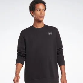 Reebok Identity French Terry Logo Crew Sweatshirt Black