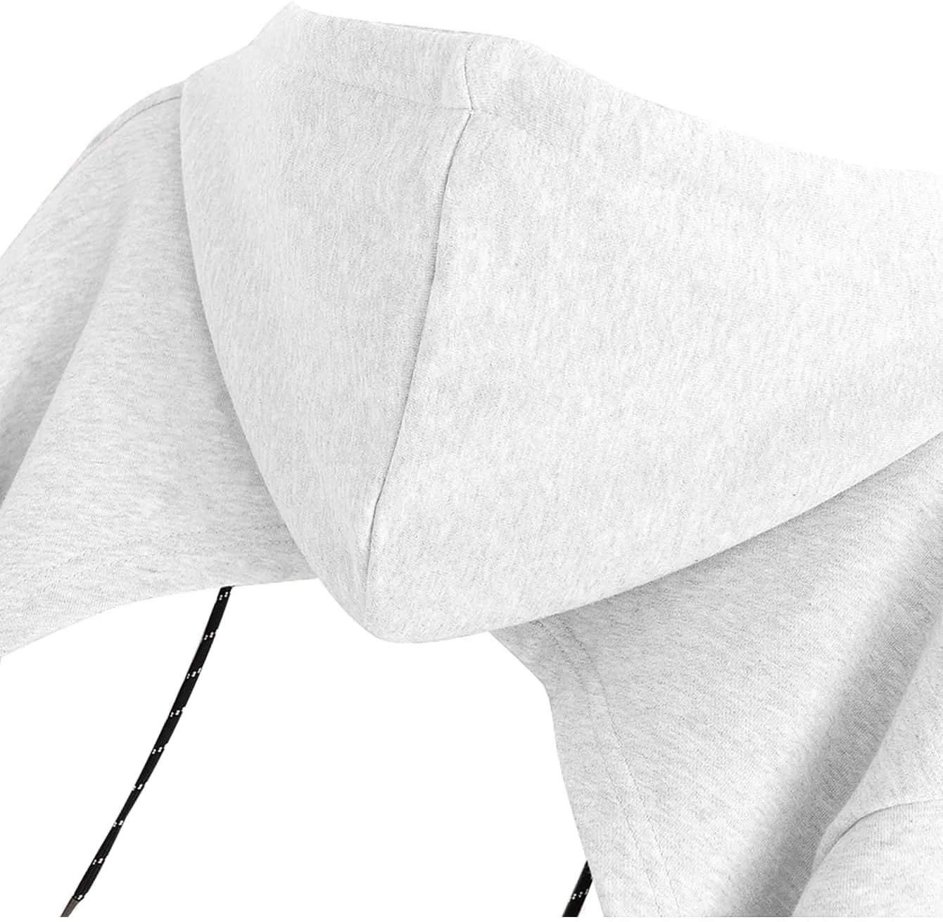 Remidoo Women Super Crop Top Pullover Sweatshirt Long Sleeve Drawstring Hoodie