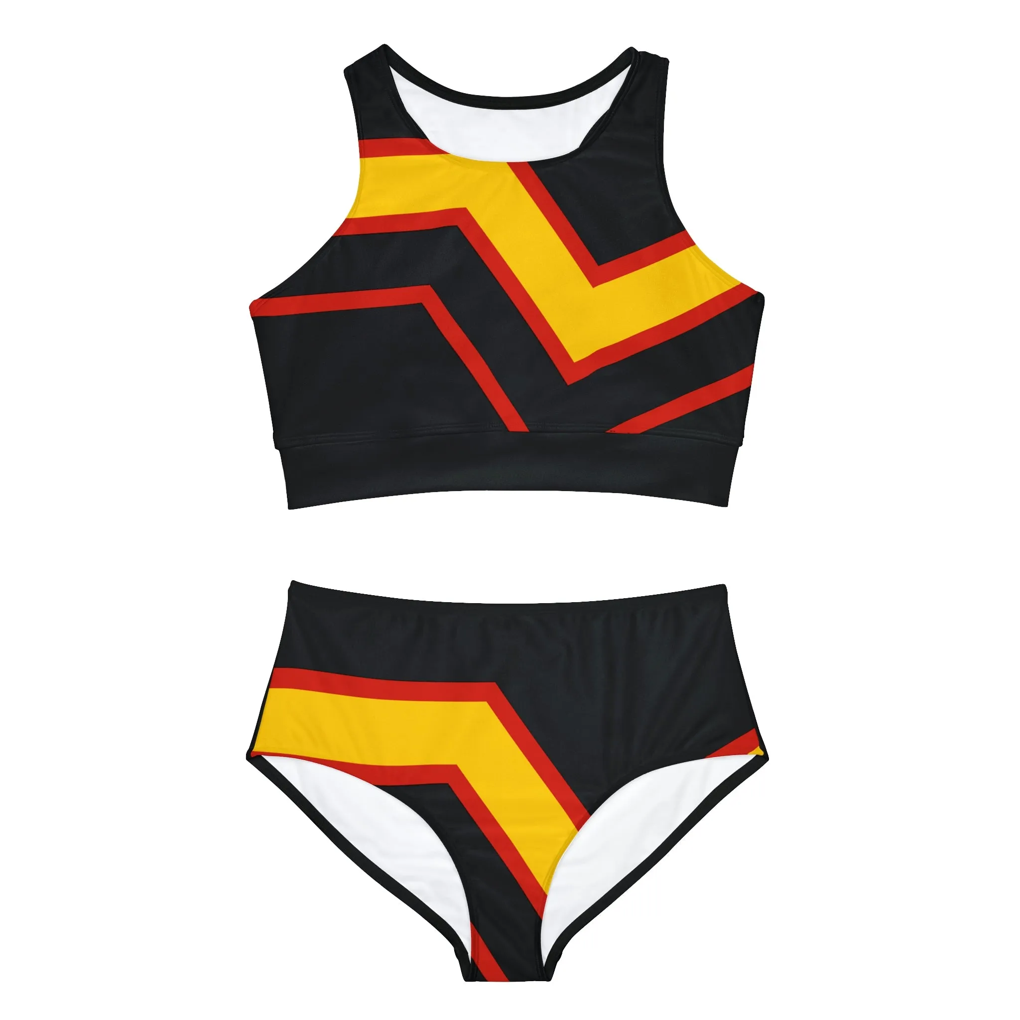 Rubber Pride Flag Sporty Bikini Set
