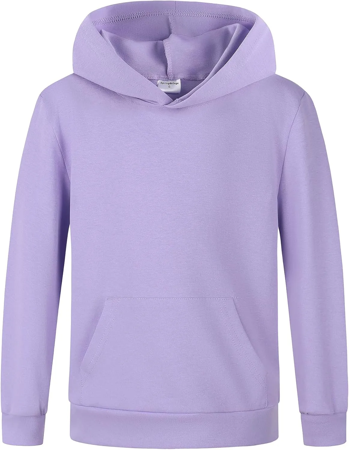 Spring&Gege Boys Lightweight Pullover Hoodies Long Sleeve Hooded Sweatshirt (5-14 Years)
