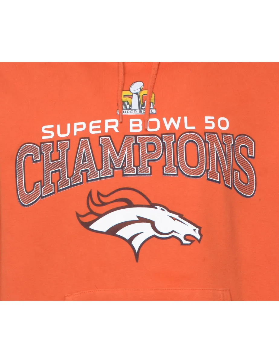 Super Bowl 50 Football Hooded Sports Sweatshirt - L