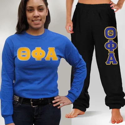 Theta Phi Alpha Long-Sleeve and Sweatpants, Package Deal - TWILL