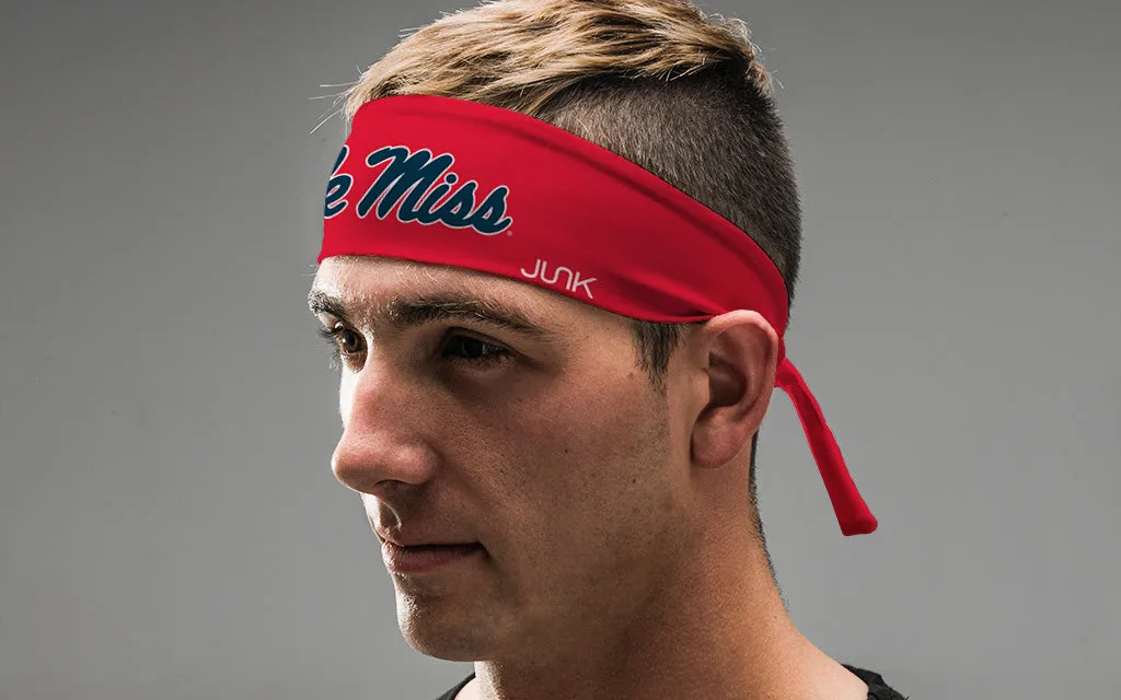 University of Mississippi: Ole Miss Red Tie Headband