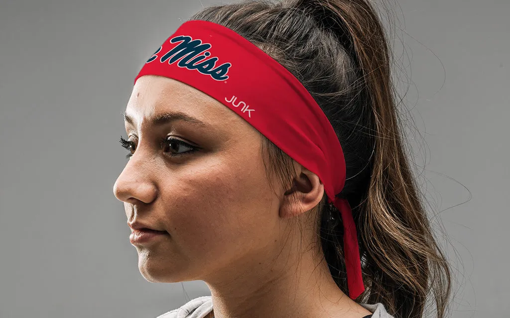 University of Mississippi: Ole Miss Red Tie Headband