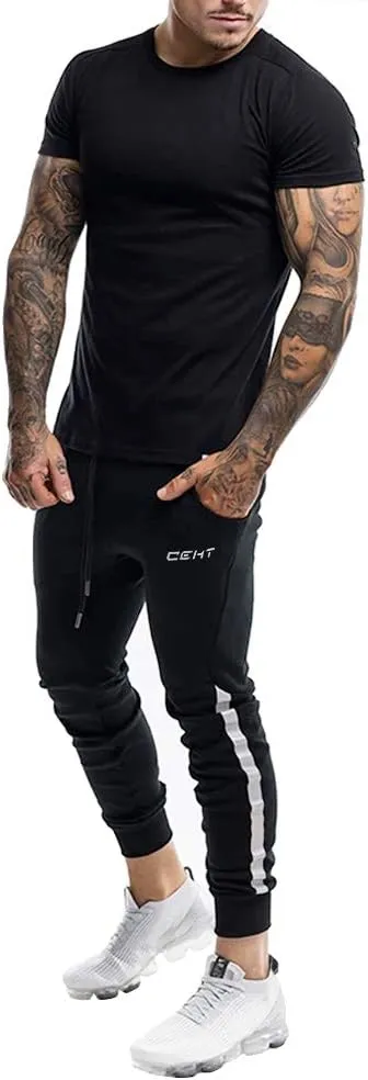 Wangdo Men's Slim Joggers Gym Workout Pants,Sport Training Tapered Sweatpants,Casual Athletics Joggers for Running